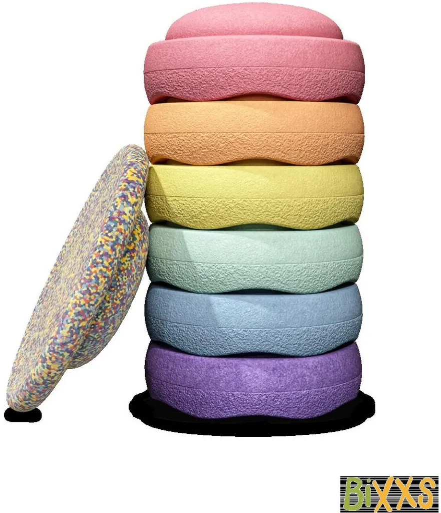 Stapelstein | REGENBOGEN | Pastell | Bündel 6+1 | 6 + BRETT KONFETTI PASTELL 2 Stapelstein | REGENBOGEN | Pastell | Bündel 6+1 | 6 + BRETT KONFETTI PASTELL – Bild 2