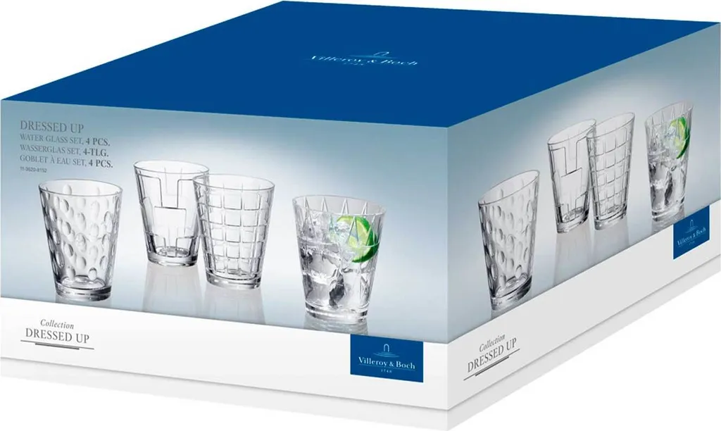Villeroy & Boch Dressed Up Wasserglas Set 4tlg Clear 105mm / 0,31 L 1136208152 8 Villeroy & Boch Dressed Up Wasserglas Set 4tlg Clear 105mm / 0,31 L 1136208152 – Bild 8