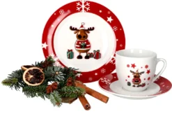 Kaffeeservice Elch 18tlg. Für 6 Personen Weiß Mit Weihnachtsdekor Lustiger Elch 10 Kaffeeservice Elch 18tlg. Für 6 Personen Weiß Mit Weihnachtsdekor Lustiger Elch -Qualitätsladen Für Geschirr b90ce79a70f1a09b32b433a9ab0889c3