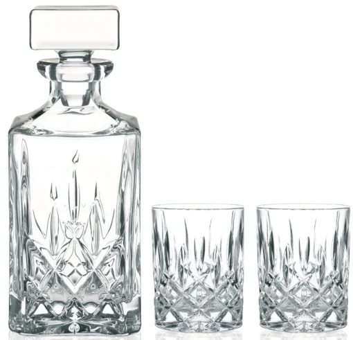 Nachtmann 0091899-0 Noblesse Whisky-Set, 1 X Karaffe/Dekanter + 2 X Whisky-Becher, Klar (1 Set) – Bild 14