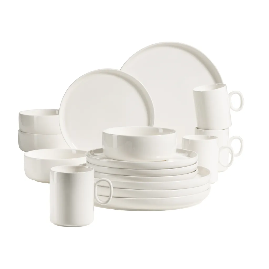 Mäser 931617 Kombiservice Finaro Für 4 Personen, Porzellan, Weiß (1 Set, 16-teilig) 1 Mäser 931617 Kombiservice Finaro Für 4 Personen, Porzellan, Weiß (1 Set, 16-teilig)