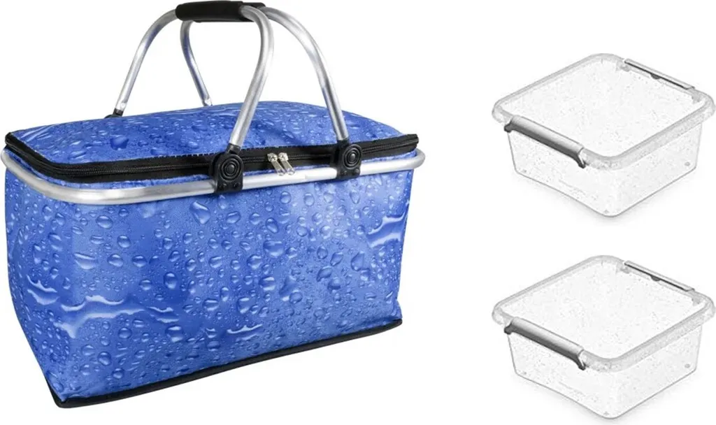 30 Liter Kühltasche + Vorratsdosen 1,15 L 1 30 Liter Kühltasche + Vorratsdosen 1,15 L
