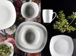 CreaTable 13915 Kombiservice Square Für 4 Personen, Porzellan, Weiß (1 Set, 16-teilig) 13 CreaTable 13915 Kombiservice Square Für 4 Personen, Porzellan, Weiß (1 Set, 16-teilig) -Qualitätsladen Für Geschirr ba612727f5be9c6f71b0f21b39280a26