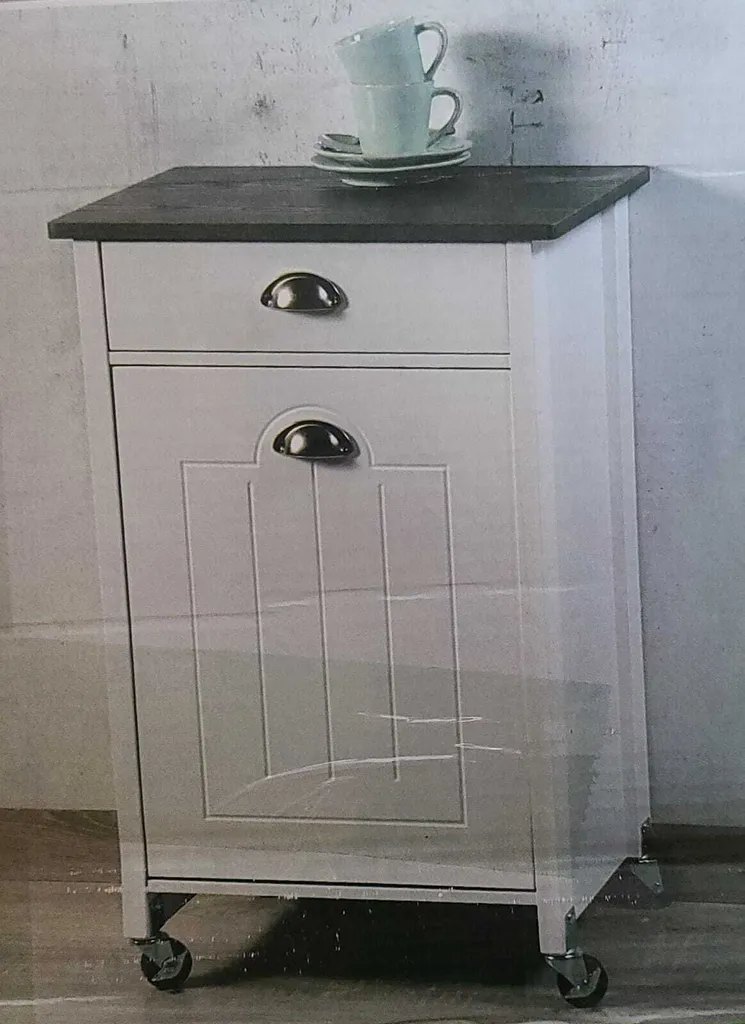 Kesper Küchenwagen Inkl. Mülltrennung, Weiß 3 Kesper Küchenwagen Inkl. Mülltrennung, Weiß – Bild 3