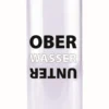 Steuber Glasflasche Mit Schriftzug OBER WASSER UNTER, 700 Ml, Borosilikatglas/Edelstahlverschluss, Temperatur-resistent, Spülmaschinengeeignet