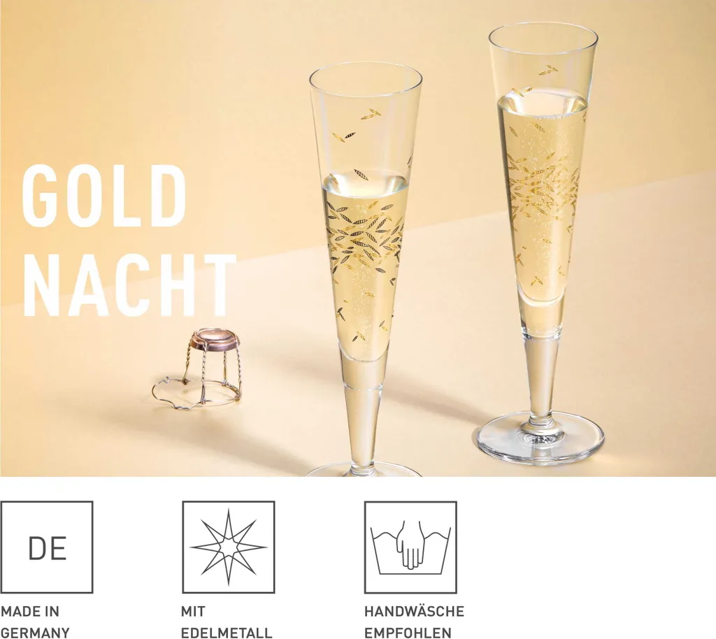 Goldnacht Champagnerglas-Set H22 Von Ritzenhoff Design Team 8 Goldnacht Champagnerglas-Set H22 Von Ritzenhoff Design Team – Bild 8