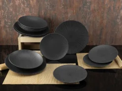 CreaTable 23211 Tafelservice Elements Collection Vesuvio Black Für 4 Personen, Steinzeug, Schwarz/grau (1 Set, 12-teilig) 30 CreaTable 23211 Tafelservice Elements Collection Vesuvio Black Für 4 Personen, Steinzeug, Schwarz/grau (1 Set, 12-teilig) -Qualitätsladen Für Geschirr bf45f7a5116c5f153a264db98725af39