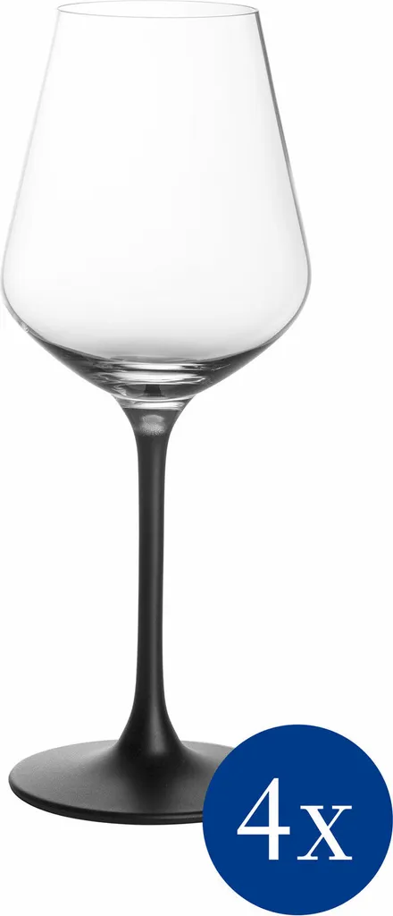 Villeroy & Boch Rotweinkelch, Manufacture Rock Klar,schwarz, 4 Tlg. 4 Villeroy & Boch Rotweinkelch, Manufacture Rock Klar,schwarz, 4 Tlg. – Bild 4