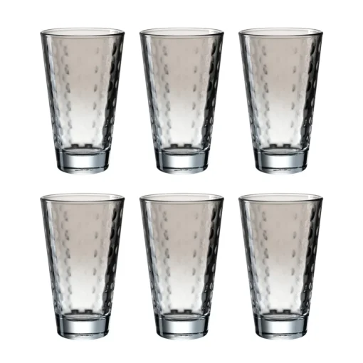 Leonardo Longdrinkglas 200 Ml Optic [6 Stück] Grau Rund Ø 8 X H 13 Cm – Bild 2