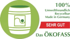 Plasteo Das ÖKOFASS 2x 60 Liter Fass Tonne Fibertrommel Deckelfass Papptrommel Container Zur Aufbewahrung Von Lebensmitteln BPA-Frei | Lebensmittelzulassung Gefahrgutzulassung Komplett Recycelbar 11 Plasteo Das ÖKOFASS 2x 60 Liter Fass Tonne Fibertrommel Deckelfass Papptrommel Container Zur Aufbewahrung Von Lebensmitteln BPA-Frei | Lebensmittelzulassung Gefahrgutzulassung Komplett Recycelbar -Qualitätsladen Für Geschirr c091018f6e9faad039ad58984573cc95
