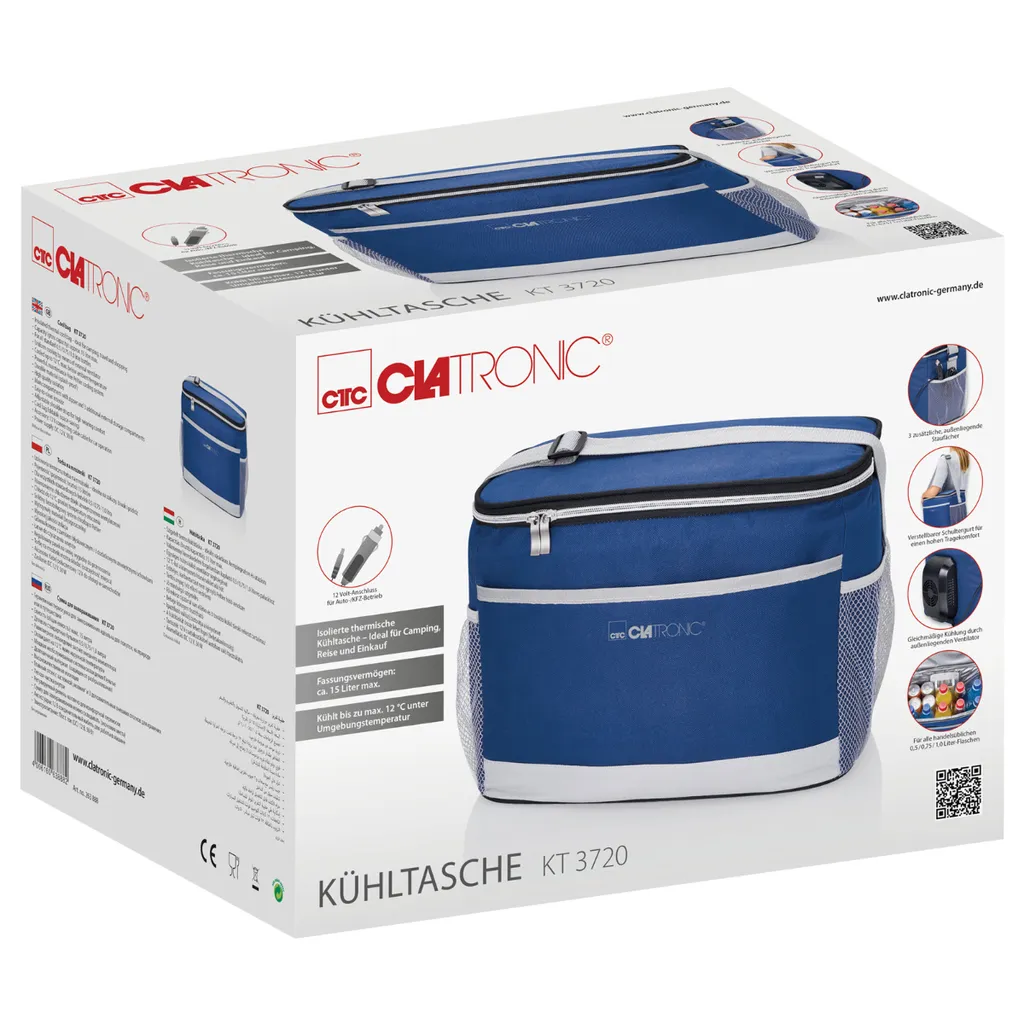 CLATRONIC Kühltasche KT 3720 Blau 9 CLATRONIC Kühltasche KT 3720 Blau – Bild 9