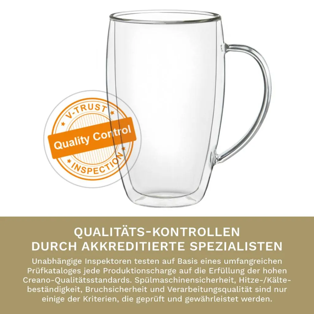 Thermoglas Mit Henkel „DG-SHH“ 400 Ml,4er Set 4 Thermoglas Mit Henkel „DG-SHH“ 400 Ml,4er Set – Bild 4