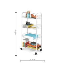 Metaltex Servierwagen Mit 4 Körben Pisa Weiß -Qualitätsladen Für Geschirr c39a6213cf80d3b30832c923d70971b9