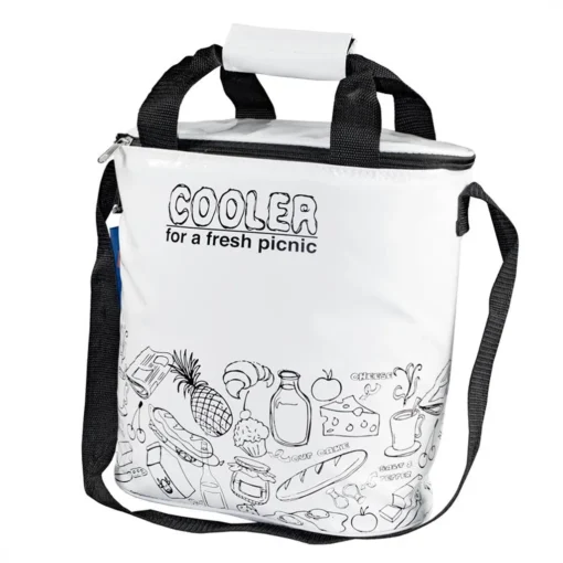 Kühltasche Weiß Tasche Kühlbox Thermo Picknicktasche Cooler Campingtasche – Bild 2