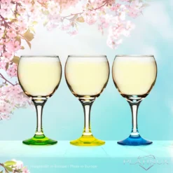 Trinkgläser Bunt Aus Glas Weingläser Mit Buntem Stiel 220ml Set 6-Teilig Getränkeglas Wasserglas Weißweingläser -Qualitätsladen Für Geschirr c3a7e1efb1ffc28ef736ba4d6461bb84