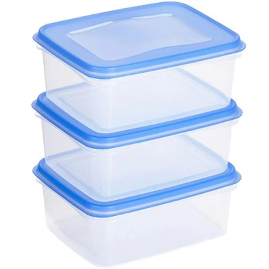 Club Cuisine Gefrierdose 1,2L 3er-Set Transparent Blau 1 Club Cuisine Gefrierdose 1,2L 3er-Set Transparent Blau