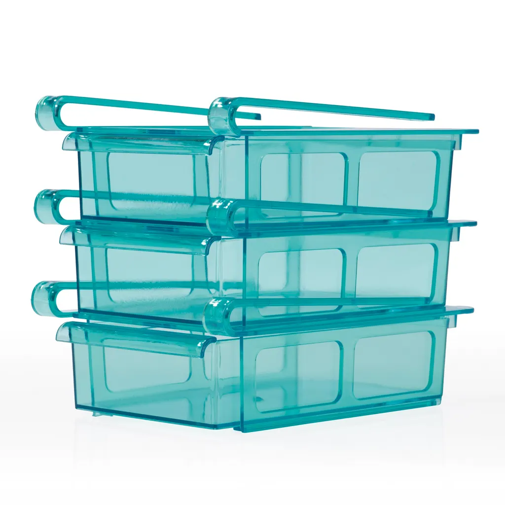 GOURMETmaxx Klemm-Schublade Für Kühlschrank, 3er-Set Schublade Klemm Kühlschrank GOURMETmaxx Zusatzfach Gemüsefach 3er-Set Ordnung 3 GOURMETmaxx Klemm-Schublade Für Kühlschrank, 3er-Set Schublade Klemm Kühlschrank GOURMETmaxx Zusatzfach Gemüsefach 3er-Set Ordnung – Bild 3