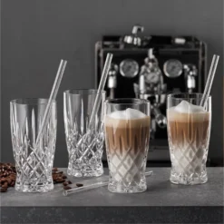 Nachtmann Latte Macchiato Set/4 + 4 Glastrinkhalme 7604/8tlg. Noblesse 104671 10 Nachtmann Latte Macchiato Set/4 + 4 Glastrinkhalme 7604/8tlg. Noblesse 104671 -Qualitätsladen Für Geschirr c4ffe78611215c19557876463ad56aa6