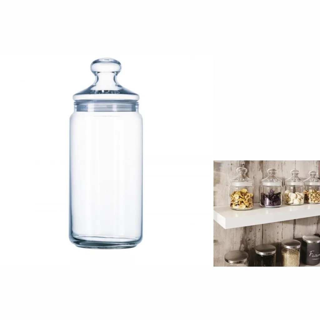 Luminarc ARC 12252 Pot Club Dose Mit Deckel, Vorratsglas, Bonbondose, 1.5 Liter, Glas, Transparent, 1 Stück 9 Luminarc ARC 12252 Pot Club Dose Mit Deckel, Vorratsglas, Bonbondose, 1.5 Liter, Glas, Transparent, 1 Stück – Bild 9