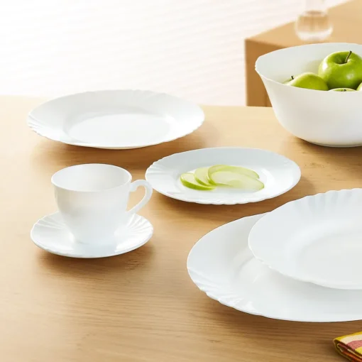 Kaffeeservice Tee-Set Kaffee-Set Tasse Untertasse CADIX 220ml LUMINARC 12-tlg. – Bild 4