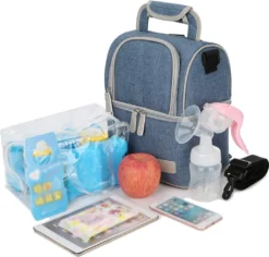 Muttermilch-Kühltasche Mit Kühlakkus, Doppellagig, Passend Für 3 Flaschen, Bis Zu 255 Ml, Für Stillen, Muttermilch, Pumpbeutel, Rucksack ,Denim Blue 16 Muttermilch-Kühltasche Mit Kühlakkus, Doppellagig, Passend Für 3 Flaschen, Bis Zu 255 Ml, Für Stillen, Muttermilch, Pumpbeutel, Rucksack ,Denim Blue -Qualitätsladen Für Geschirr c6594202786d1af8ec375807fd2fa80e
