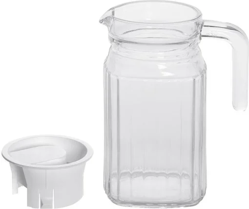 Esmeyer Arcoroc Glaskrug "Quadro" Mit Deckel 0,5 Liter – Bild 6
