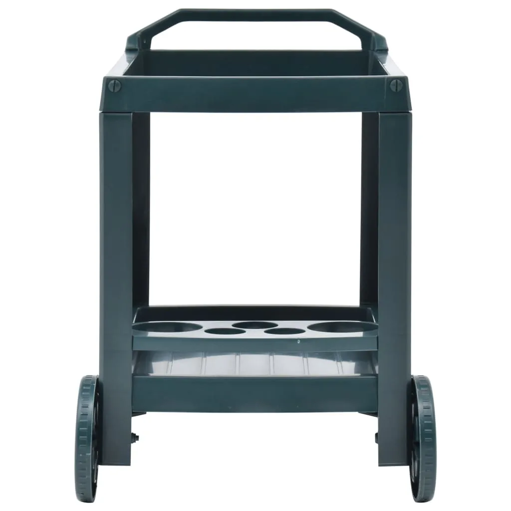 VidaXL Getränkewagen Grün 69×53×72 Cm Kunststoff 4 VidaXL Getränkewagen Grün 69×53×72 Cm Kunststoff – Bild 4