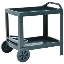 VidaXL Getränkewagen Grün 69×53×72 Cm Kunststoff