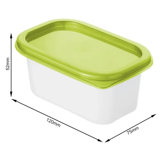 ROTHO Set Gefrierdosen 4 X 0.2 L DOMINO, Farbe:Limettengrün – Bild 5