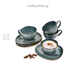 Sänger SÄNGER Kaffeetassen Set Darwin 8 Teilig Für 4 Personen 15 Sänger SÄNGER Kaffeetassen Set Darwin 8 Teilig Für 4 Personen -Qualitätsladen Für Geschirr c8647d0596f6e629519b1d230214a470