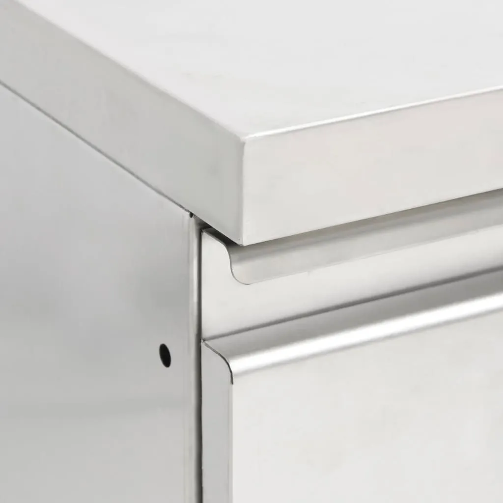 VIDAXL Möbel Gastro-Küchenschrank Mit 2 Schubladen Edelstahl 2023 5 VIDAXL Möbel Gastro-Küchenschrank Mit 2 Schubladen Edelstahl 2023 – Bild 5