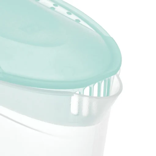 Premium Saftkanne, 2 Liter Fassungsvermögen, Mit Vielseitigem Deckel Und Integrierter Maßeinteilung Für Kalte Getränke Wie Saft, Eistee, Wasserkaraffe Aus Kunststoff – Bild 2