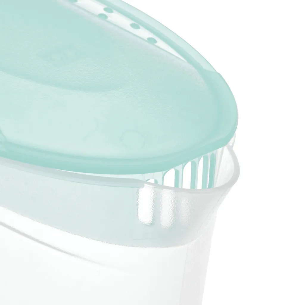 Premium Saftkanne, 2 Liter Fassungsvermögen, Mit Vielseitigem Deckel Und Integrierter Maßeinteilung Für Kalte Getränke Wie Saft, Eistee, Wasserkaraffe Aus Kunststoff 2 Premium Saftkanne, 2 Liter Fassungsvermögen, Mit Vielseitigem Deckel Und Integrierter Maßeinteilung Für Kalte Getränke Wie Saft, Eistee, Wasserkaraffe Aus Kunststoff – Bild 2