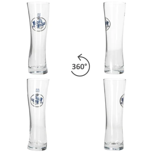Van Well 6x Maisel’s Weisse Weizenbiergläser 0,5L Geeicht Hefe Weißbierglas Beer – Bild 4