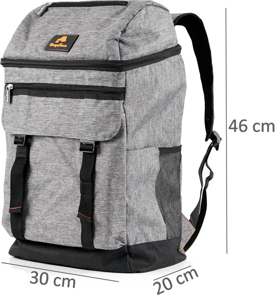 CampFeuer Kühlrucksack 20 Liter Grau, Leicht Und Wasserdicht 4 CampFeuer Kühlrucksack 20 Liter Grau, Leicht Und Wasserdicht – Bild 4