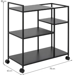 Smuk Rollwagen Davian Schwarz 13 Smuk Rollwagen Davian Schwarz -Qualitätsladen Für Geschirr ca256055087d1e03788651fe547732ab