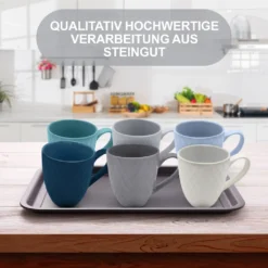 MIAMIO - 6 Er Set Kaffeetassen Palmanova Collection - Ocean 9 MIAMIO - 6 Er Set Kaffeetassen Palmanova Collection - Ocean -Qualitätsladen Für Geschirr cb06232f1626566d6aad9c941b157c3d