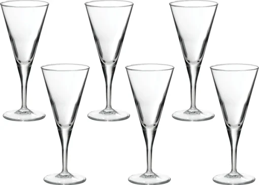 12 Stück Sekt Glas Champagner Gläser Sektglas Bormioli Rocco Ypsilon Stielglas Cocktail 27cl Weingläser Aus Italien Hochzeit – Bild 2