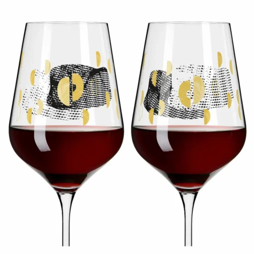 Sagengold Rotweinglas-Set #3, #4 Von Maike Schönebeck – Bild 12