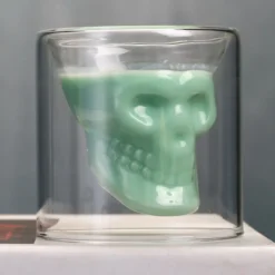 Skull-in-glass Winkee 4 Schnapsgläser Shot Glas Totenkopf Schädel 25ml Partyglas Weingläser -Qualitätsladen Für Geschirr cf67c8122454682ee6e913a434cd653a
