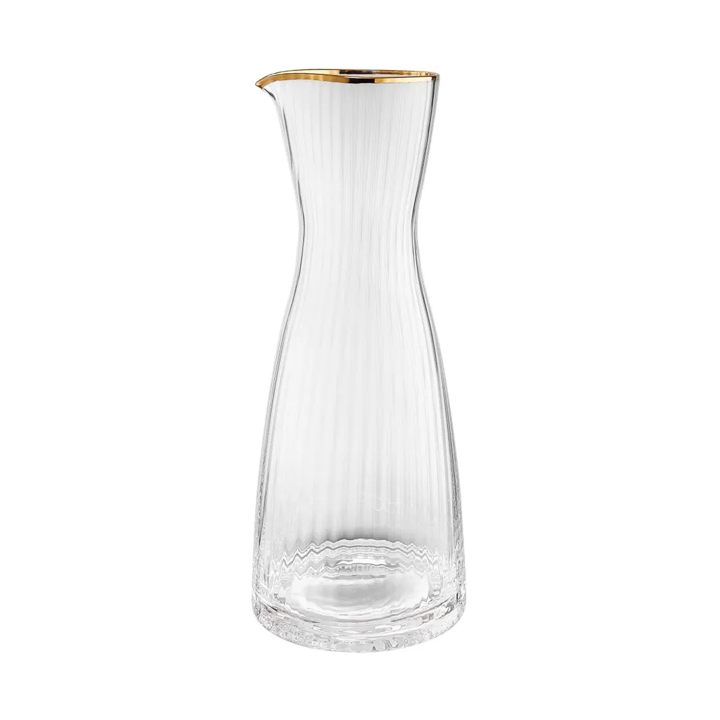 BUTLERS GOLDEN TWENTIES Karaffe Mit Goldrand Und Rillen 1l