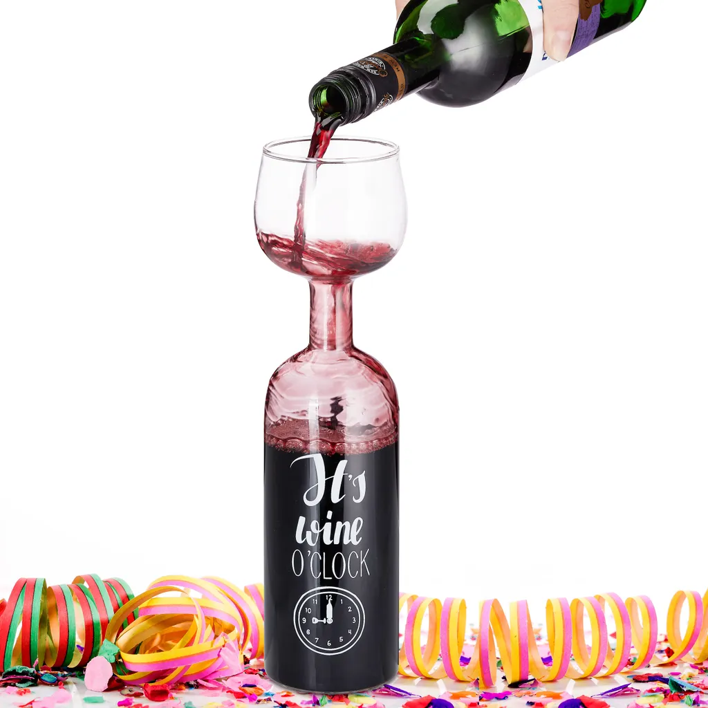 Relaxdays Weinflasche Glas Aufsatz 750 Ml 6 Relaxdays Weinflasche Glas Aufsatz 750 Ml – Bild 6