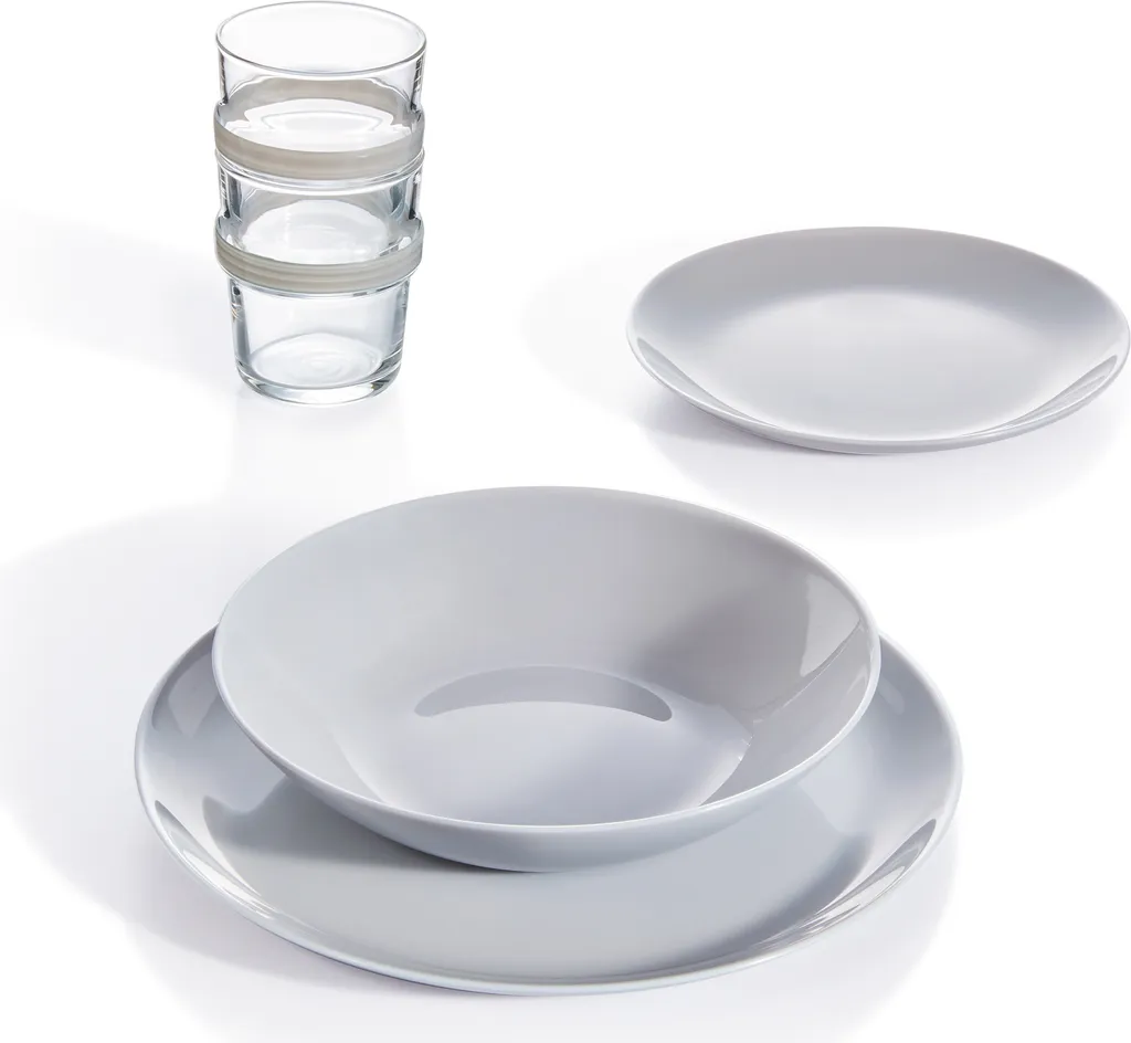 Tafelservice Geschirr Set Kombiservice Für 6 Personen Diwali Granit 18 Tlg. LUMINARC 2 Tafelservice Geschirr Set Kombiservice Für 6 Personen Diwali Granit 18 Tlg. LUMINARC – Bild 2