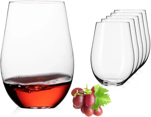 IMPERIAL Moderne Weingläser Ohne Stil Aus Glas 570ml Set 6-Teilig Groß