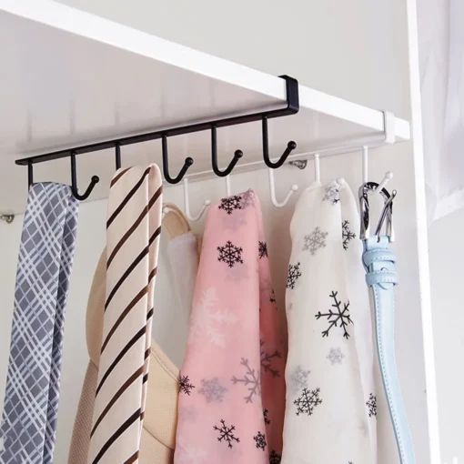 1 Haken Für Tassen, Becher, Weingläser, Aufbewahrungshaken Für Küchenutensilien, Krawatten, Gürtel Und Schals, Haken Zum Aufhängen Unter Dem Schrank, Ohne Bohren – Bild 3