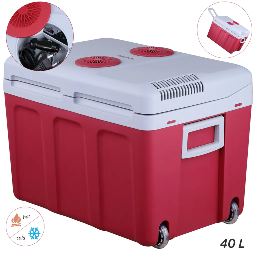 AREBOS Elektrische Kühlbox 40 Liter, Zum Kühlen Und Warmhalten, Mobil Kühlschrank Mit ECO Modus, 12/230 V Für Auto Und Steckdose 3 AREBOS Elektrische Kühlbox 40 Liter, Zum Kühlen Und Warmhalten, Mobil Kühlschrank Mit ECO Modus, 12/230 V Für Auto Und Steckdose – Bild 3