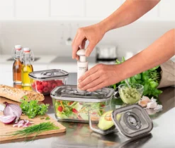 Caso Vakuum-Frischebehälter 3er Set - Für Platzsparende Aufbewahrung (1er Pack) 39 Caso Vakuum-Frischebehälter 3er Set - Für Platzsparende Aufbewahrung (1er Pack) -Qualitätsladen Für Geschirr d393ed46dc00b2d6d63b6d281afeeb3f