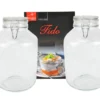 2er Set Einmachglas Bügelverschluss Original Fido 5,0L Vorratsgläser Incl. Bormioli Rezeptheft
