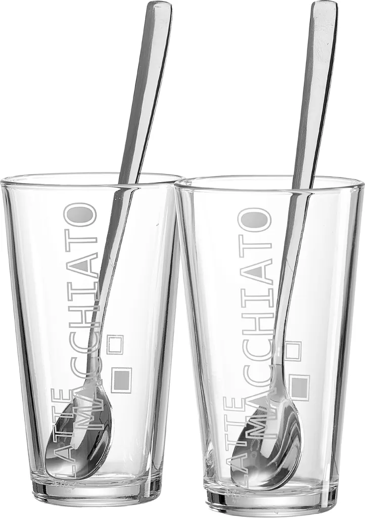 Flirt By R & B Latte-Macchiato-Glas "Lena" Spülmaschinenfest Mit Löffel 2 Stück 2 Flirt By R & B Latte-Macchiato-Glas "Lena" Spülmaschinenfest Mit Löffel 2 Stück – Bild 2