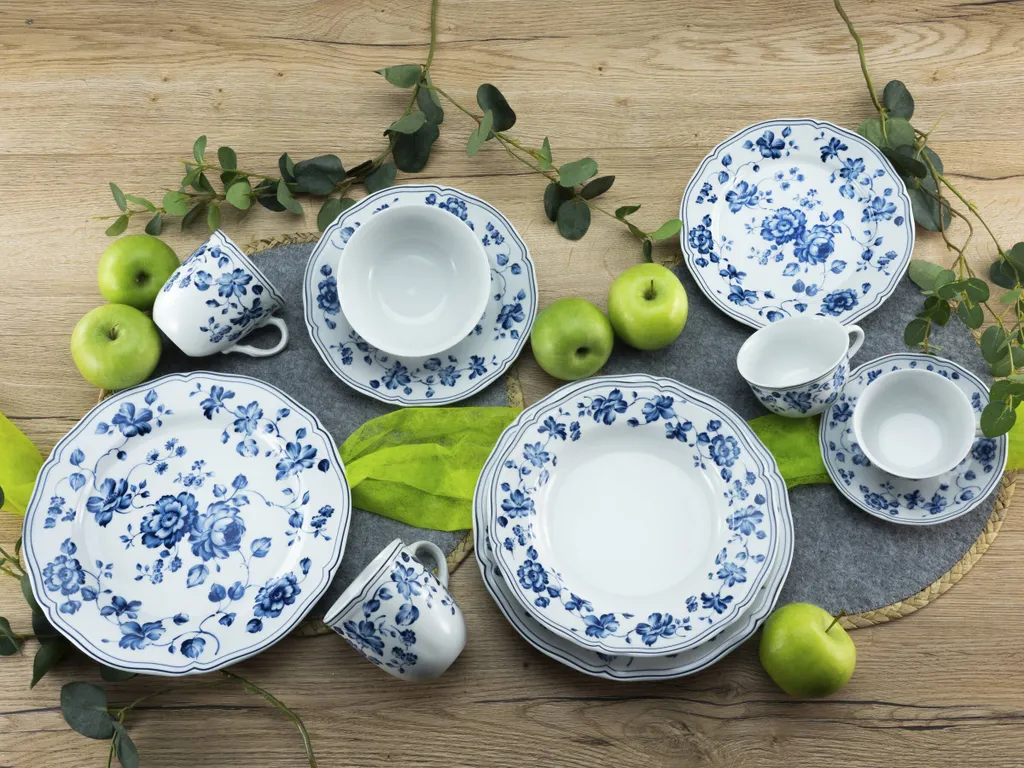 CreaTable 23458 Kaffeeservice Royal Blue Flower Für 6 Personen, Porzellan, Weiß/blau (1 Set, 18-teilig) 2 CreaTable 23458 Kaffeeservice Royal Blue Flower Für 6 Personen, Porzellan, Weiß/blau (1 Set, 18-teilig) – Bild 2